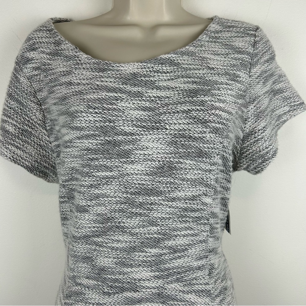Old Navy Gray Knit Pullover Midi Dress sz L Soft Casual A-Line Office Church - Picture 2 of 11